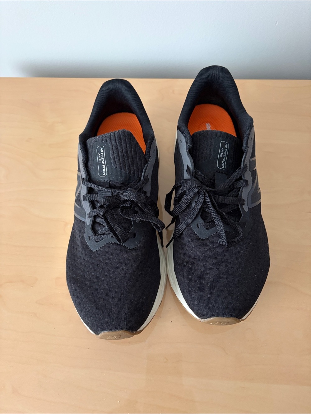 New Balance Black and Orange Men's Athletic Running Shoes